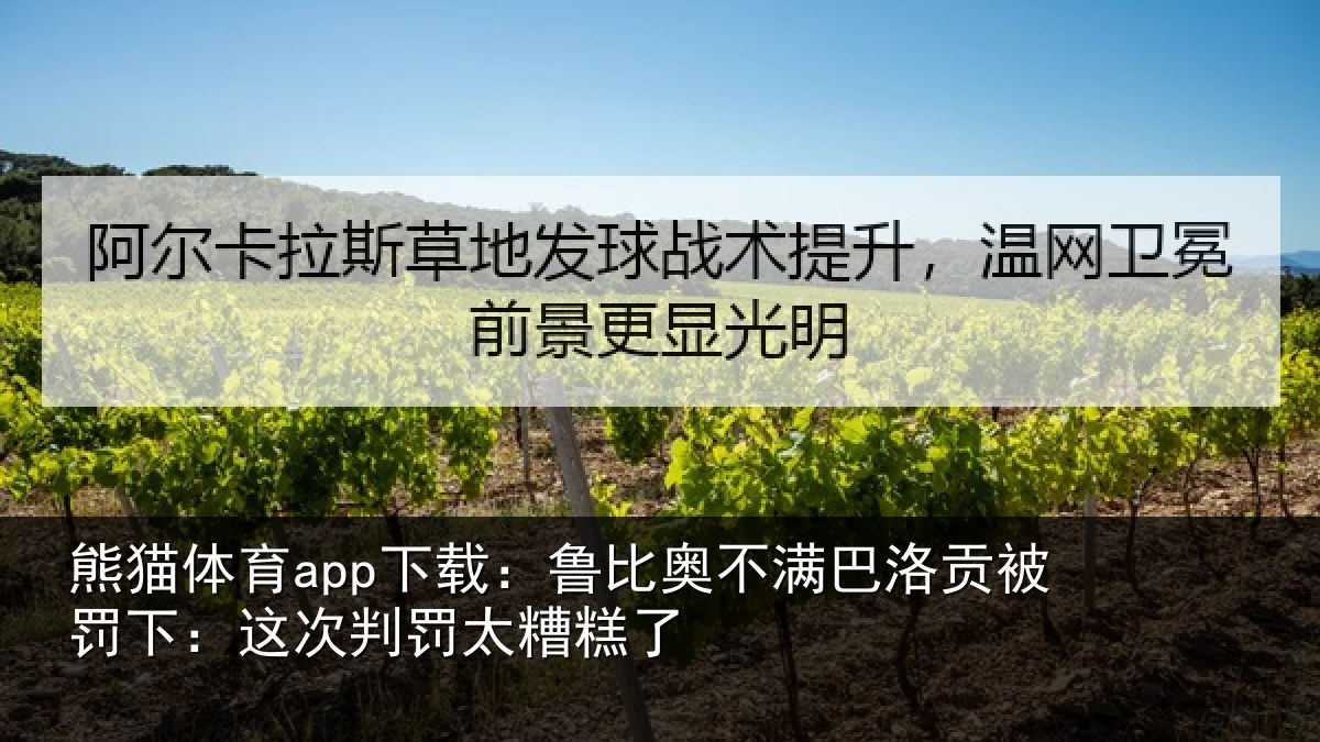 熊猫体育app下载：鲁比奥不满巴洛贡被罚下：这次判罚太糟糕了